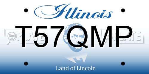 T57QMP Illinois License Plate