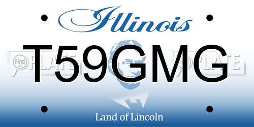 T59GMG Illinois License Plate
