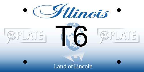 T6 Illinois License Plate