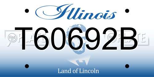 T60692B Illinois License Plate