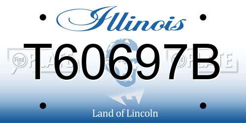 T60697B Illinois License Plate