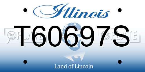 T60697S Illinois License Plate