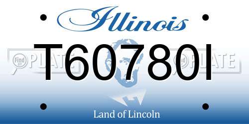 T60780I Illinois License Plate