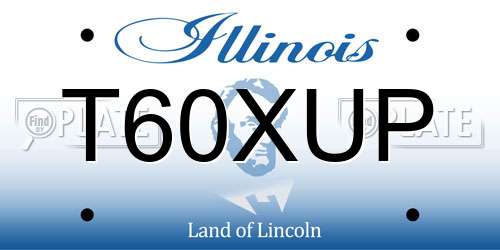 T60XUP Illinois License Plate