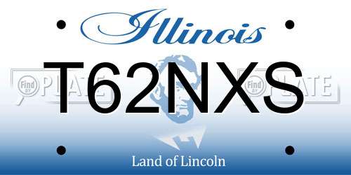 T62NXS Illinois License Plate