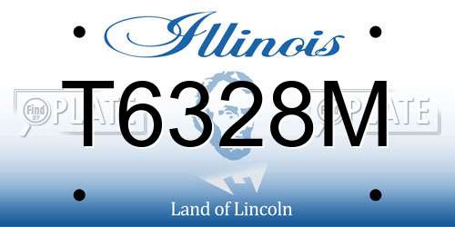 T6328M Illinois License Plate