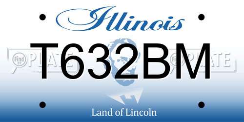T632BM Illinois License Plate