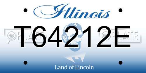 T64212E Illinois License Plate