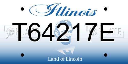 T64217E Illinois License Plate