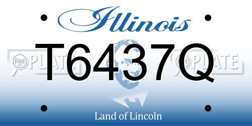 T6437Q Illinois License Plate