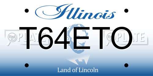 T64ETO Illinois License Plate