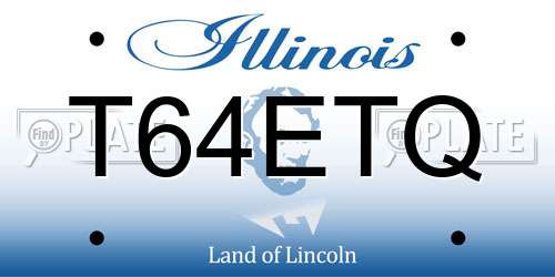 T64ETQ Illinois License Plate