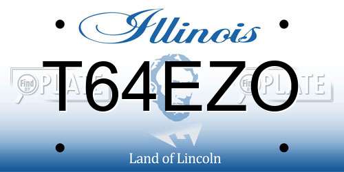 T64EZO Illinois License Plate