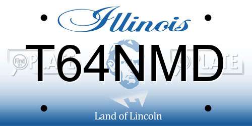 T64NMD Illinois License Plate