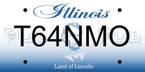 T64NMO Illinois License Plate