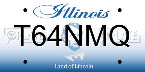 T64NMQ Illinois License Plate
