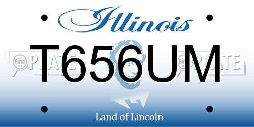 T656UM Illinois License Plate