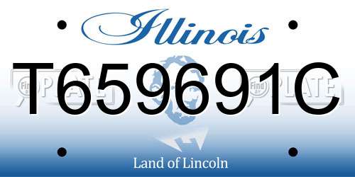 T659691C Illinois License Plate