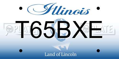 T65BXE Illinois License Plate