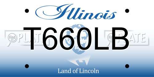 T660LB Illinois License Plate