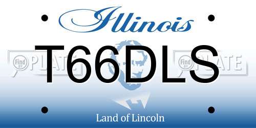 T66DLS Illinois License Plate