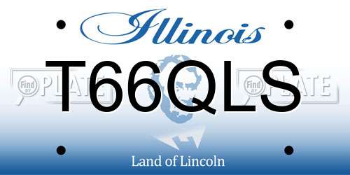 T66QLS Illinois License Plate