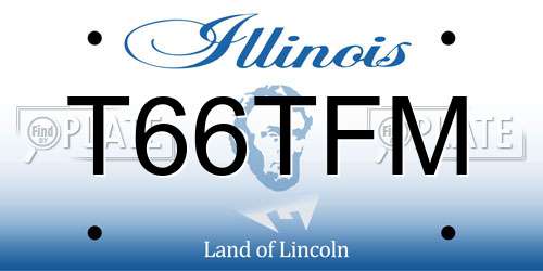 T66TFM Illinois License Plate