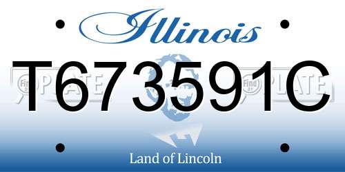 T673591C Illinois License Plate