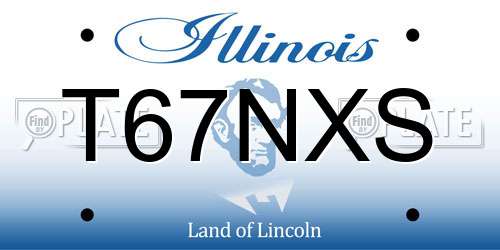 T67NXS Illinois License Plate