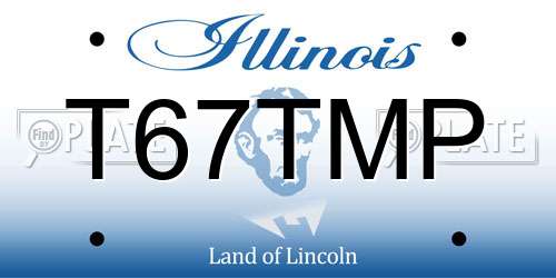 T67TMP Illinois License Plate
