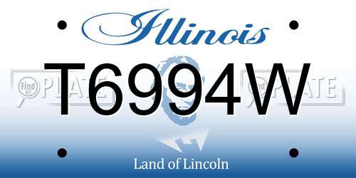 T6994W Illinois License Plate
