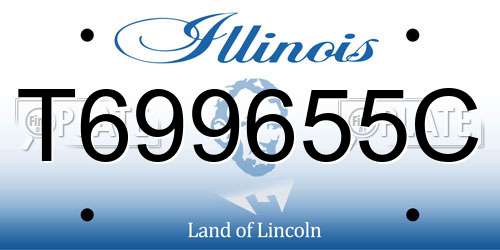 T699655C Illinois License Plate
