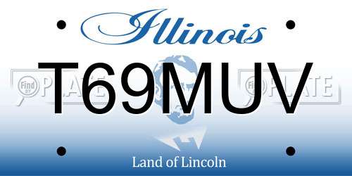 T69MUV Illinois License Plate