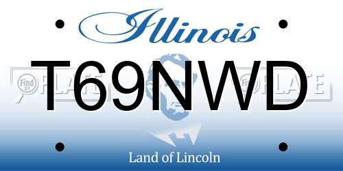 T69NWD Illinois License Plate