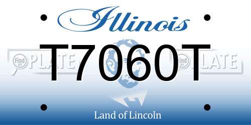 T7060T Illinois License Plate