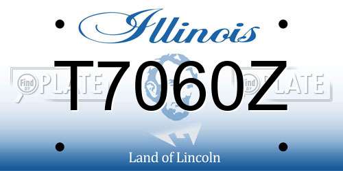 T7060Z Illinois License Plate