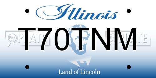 T70TNM Illinois License Plate