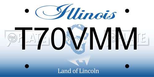 T70VMM Illinois License Plate