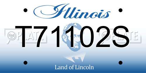 T71102S Illinois License Plate