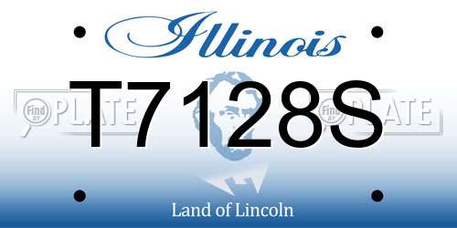 T7128S Illinois License Plate