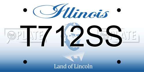 T712SS Illinois License Plate
