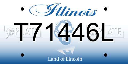 T71446L Illinois License Plate