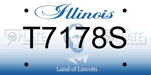 T7178S Illinois License Plate