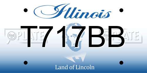T717BB Illinois License Plate