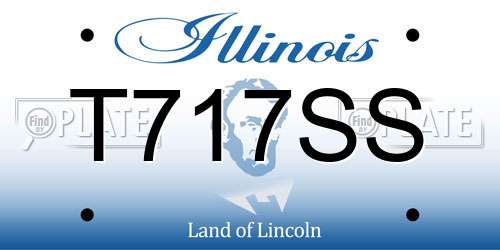 T717SS Illinois License Plate