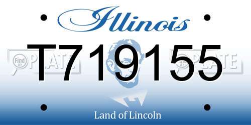 T719155 Illinois License Plate