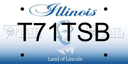 T71TSB Illinois License Plate
