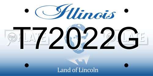 T72022G Illinois License Plate