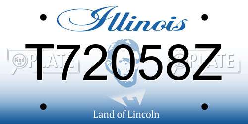 T72058Z Illinois License Plate