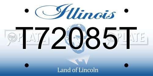 T72085T Illinois License Plate